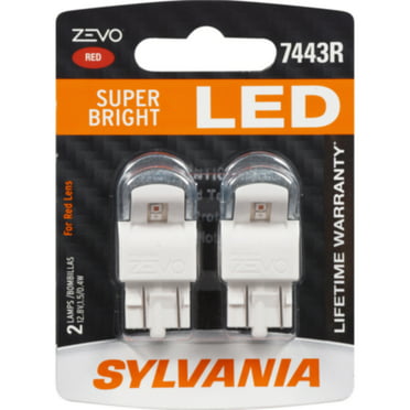 Sylvania ZEVO LED Light 2825 White 6000K Two Bulb License Plate Replace EO Fit